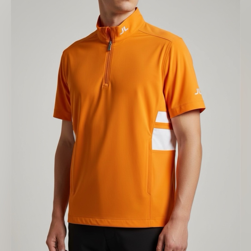 J.Lindeberg Orange and White Reflective Jersey